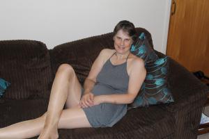 www.boundkathy-friends.com - Kathy tied with red rope thumbnail