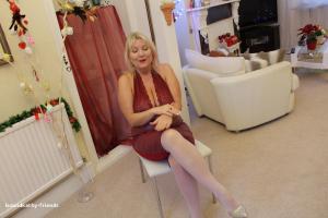 www.boundkathy-friends.com - Tigerlily bound in sexy dress thumbnail