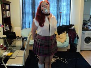 www.boundkathy-friends.com - Mada in Metal cuffs and gag thumbnail